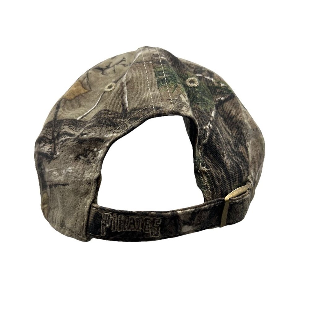 Pittsburgh Pirates Realtree Camo Strapback Baseball Hat Cap 47 Brand Hunting Dad - Picture 5 of 10